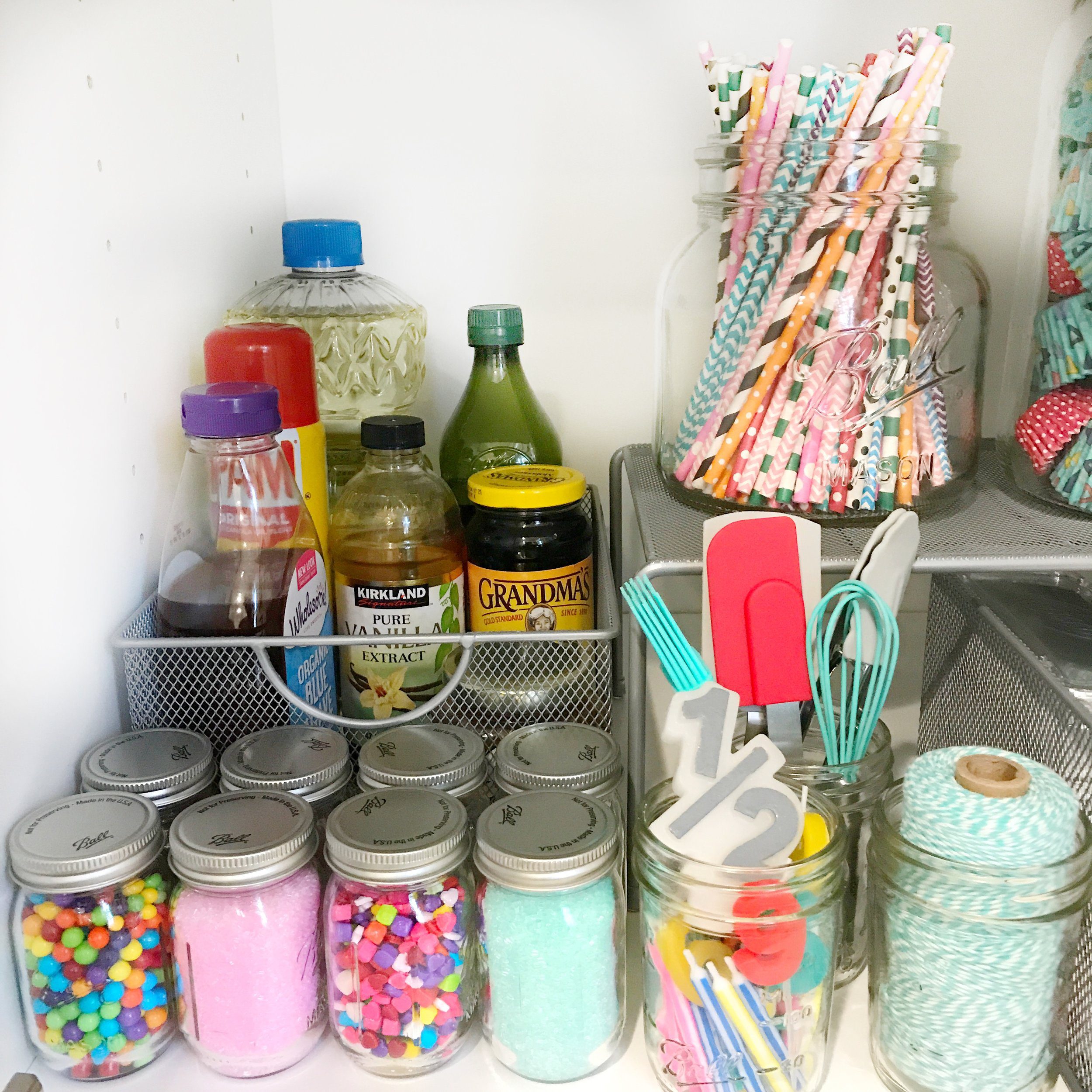 Organized Baking Supplies: a Baking Storage Cabinet - The Crazy