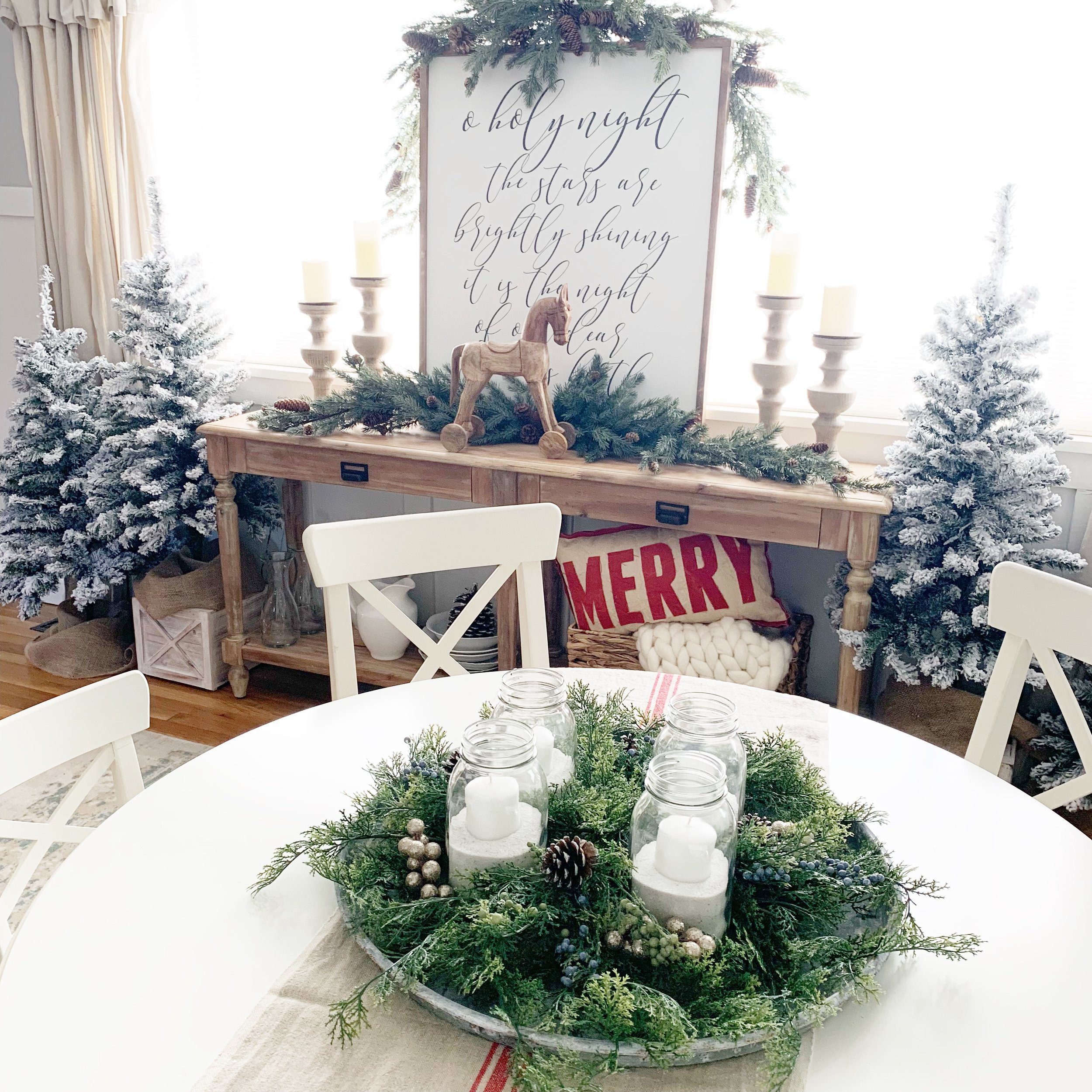 Easy DIY Advent Centerpiece with JOANN - Dining Room Tour