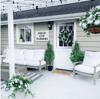 Spring Florals for your Deck { Faux or Real}