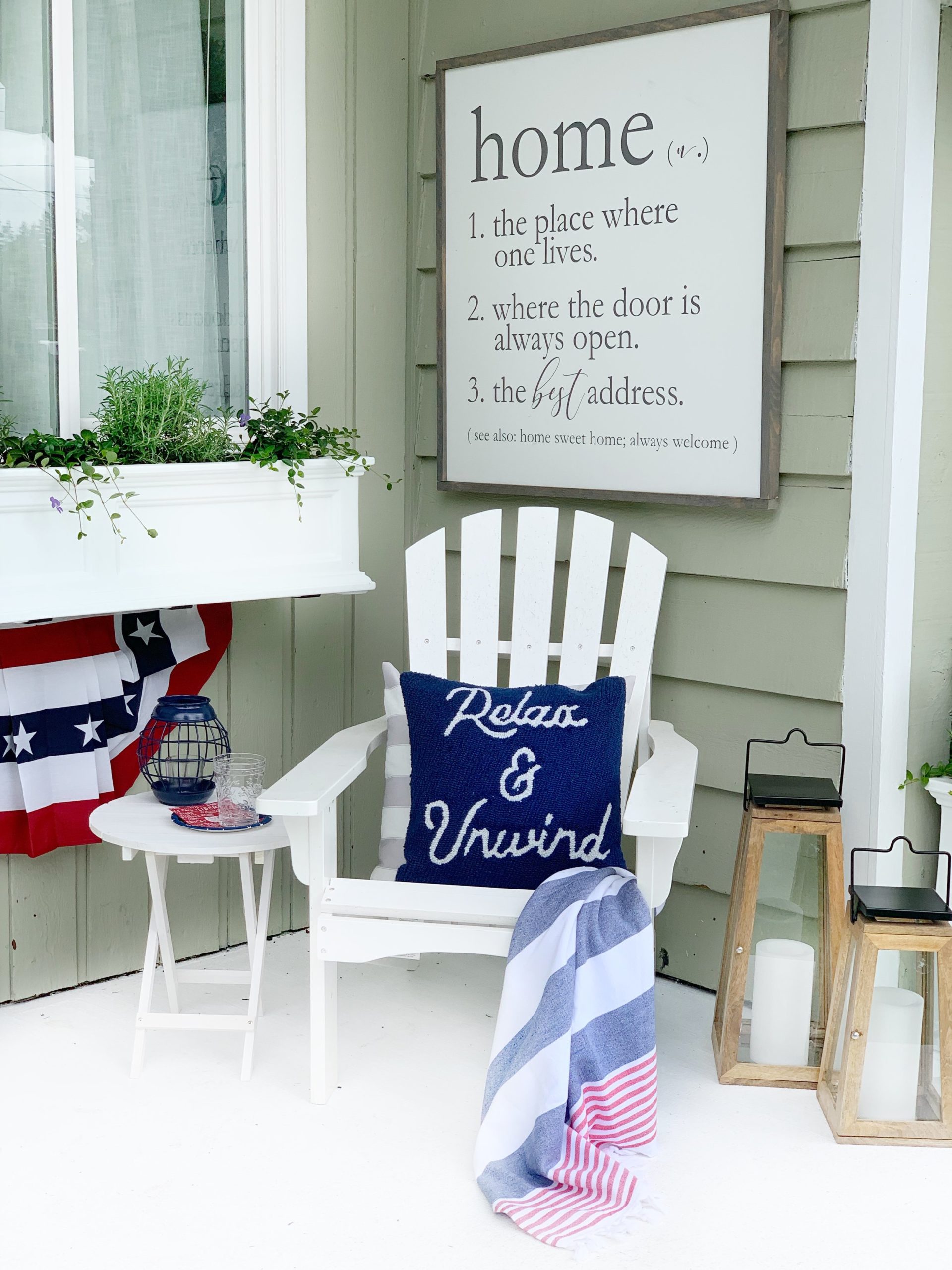 patriotic outdoor decor