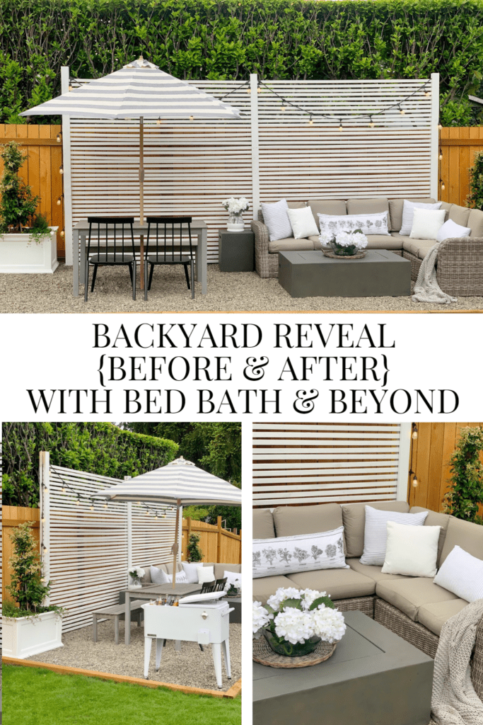 Backyard Reveal { Before & After} with Bed Bath & Beyond • Dreaming of Homemaking