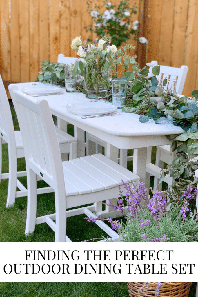 Finding the Perfect Outdoor Dining Table Set • Dreaming of Homemaking