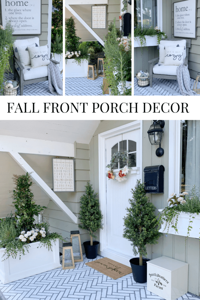 Fall Front Porch Decor • Dreaming of Homemaking