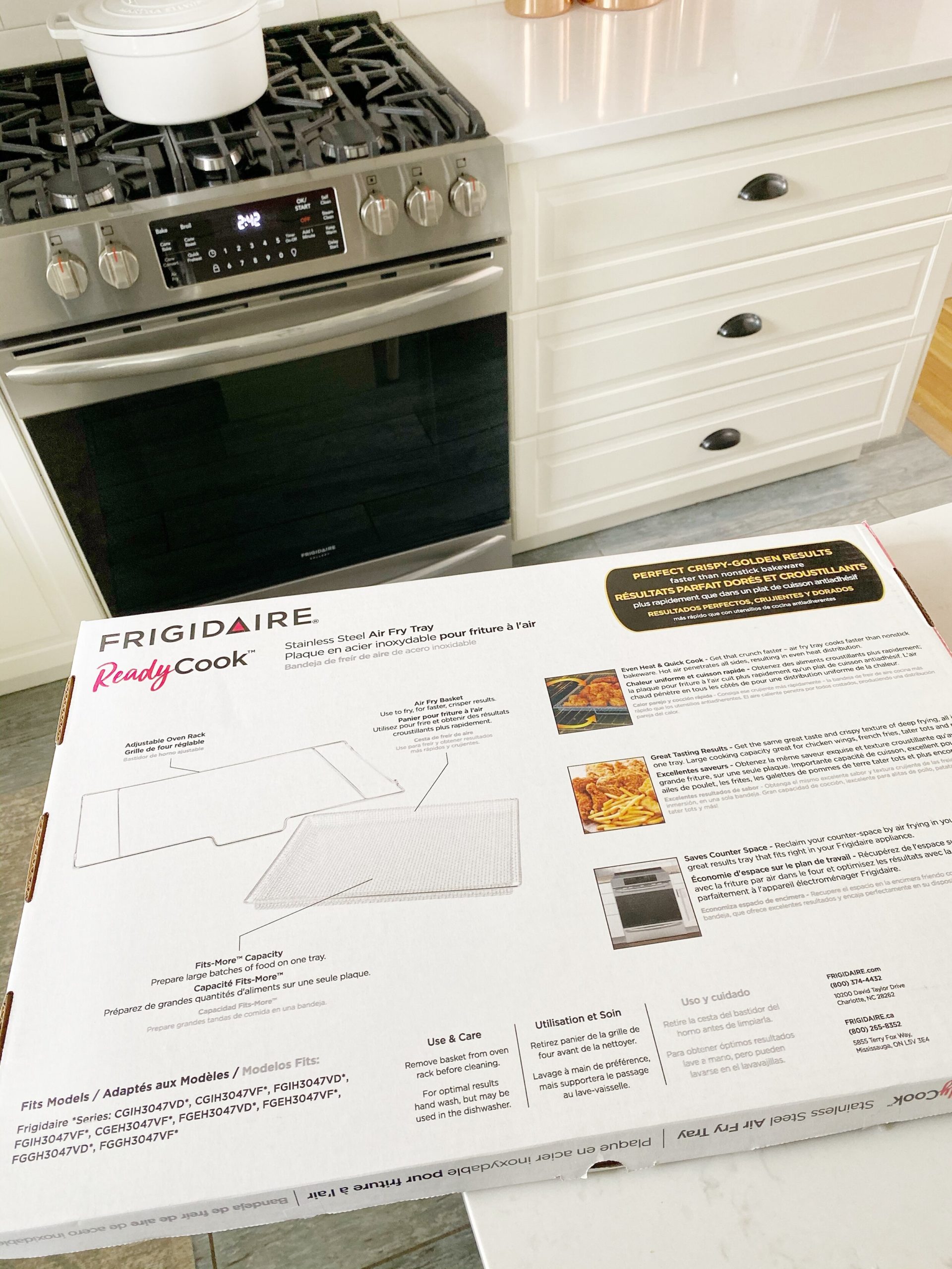 My review of the Frigidaire Air Fry Range + a recipe 