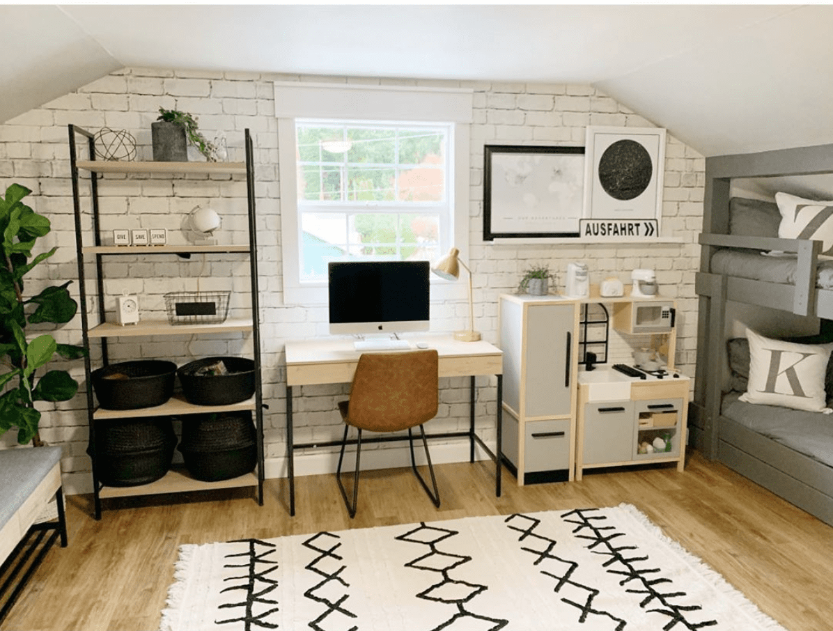 Small Space Living : How We Organize Our Shared Kids Bedroom – Playroom