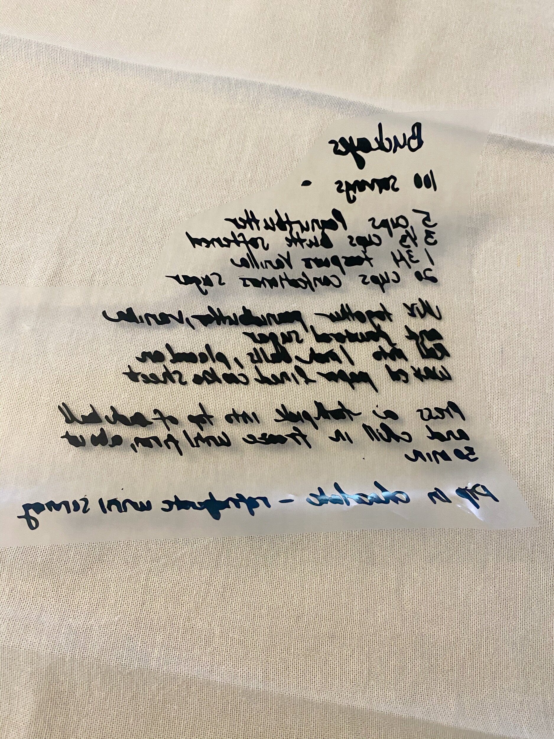 DIY Handwritten Tea Towel - Brother ScanNCut DX 