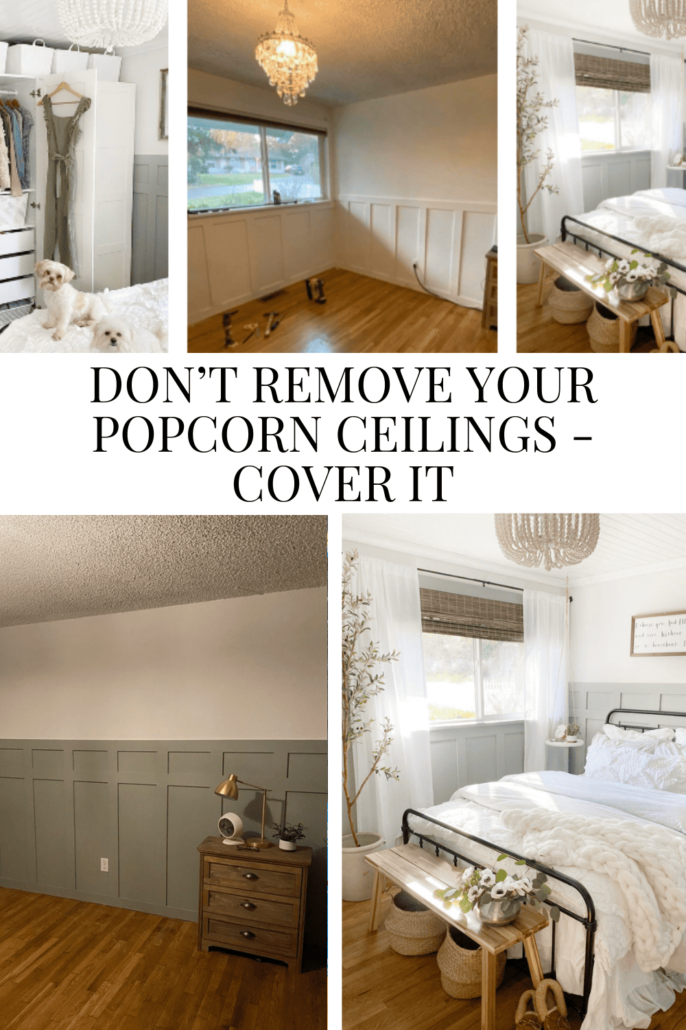 Don't Remove Your Popcorn Ceilings - Cover It!