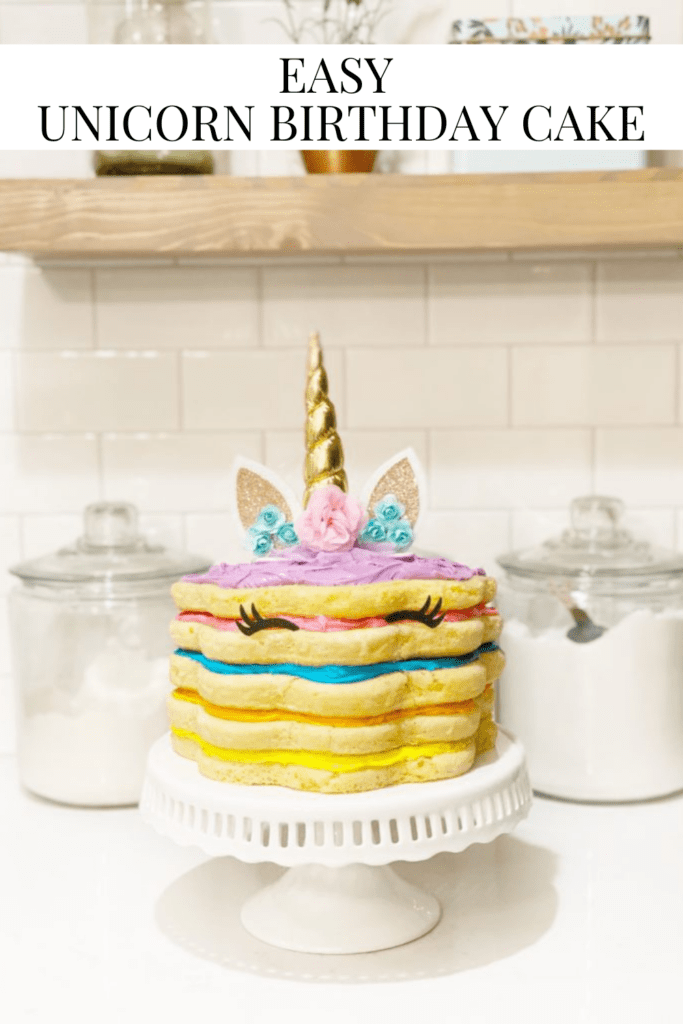 EASY Unicorn Birthday Cake • Dreaming of Homemaking