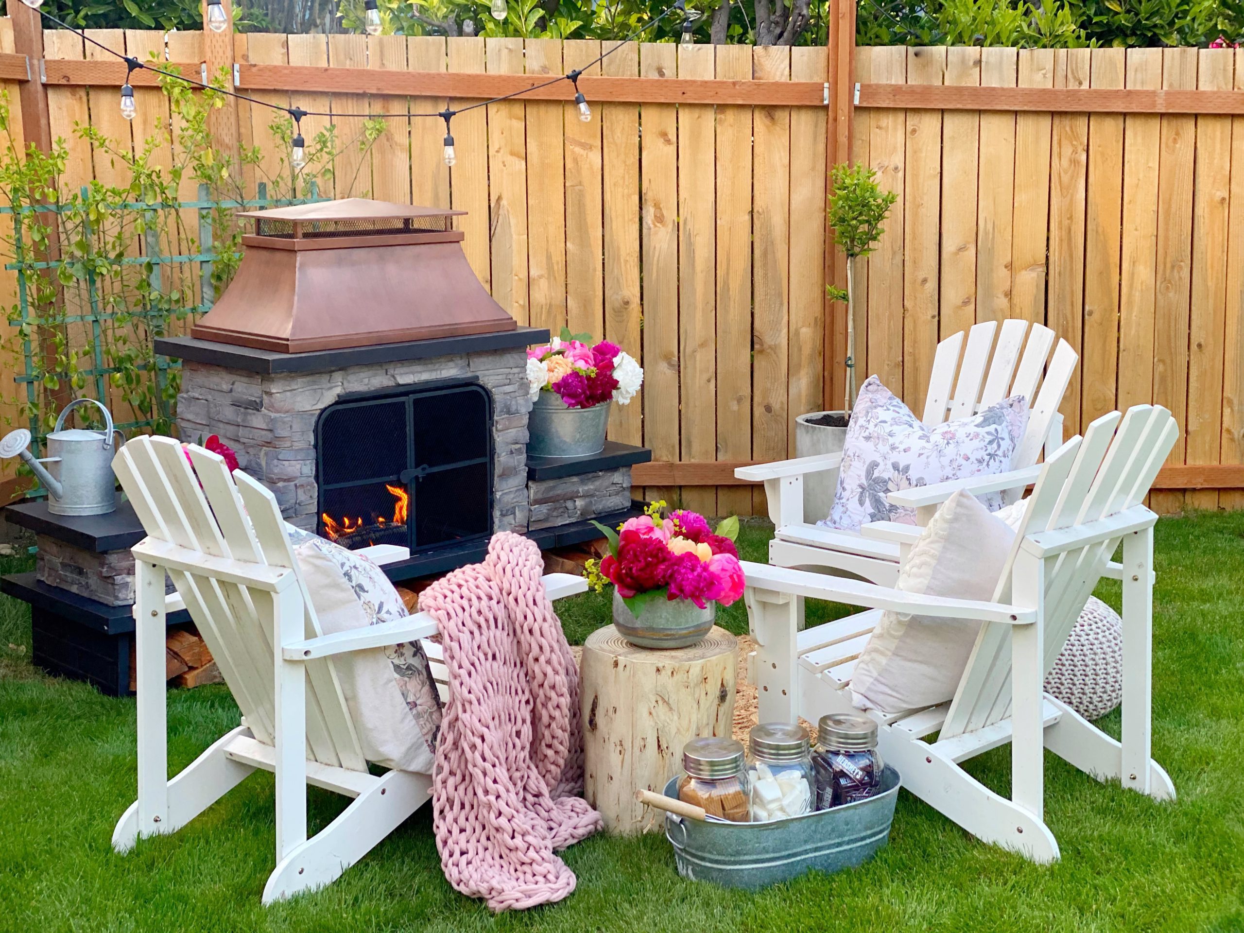 Outdoor Fireplace – S’more Time!