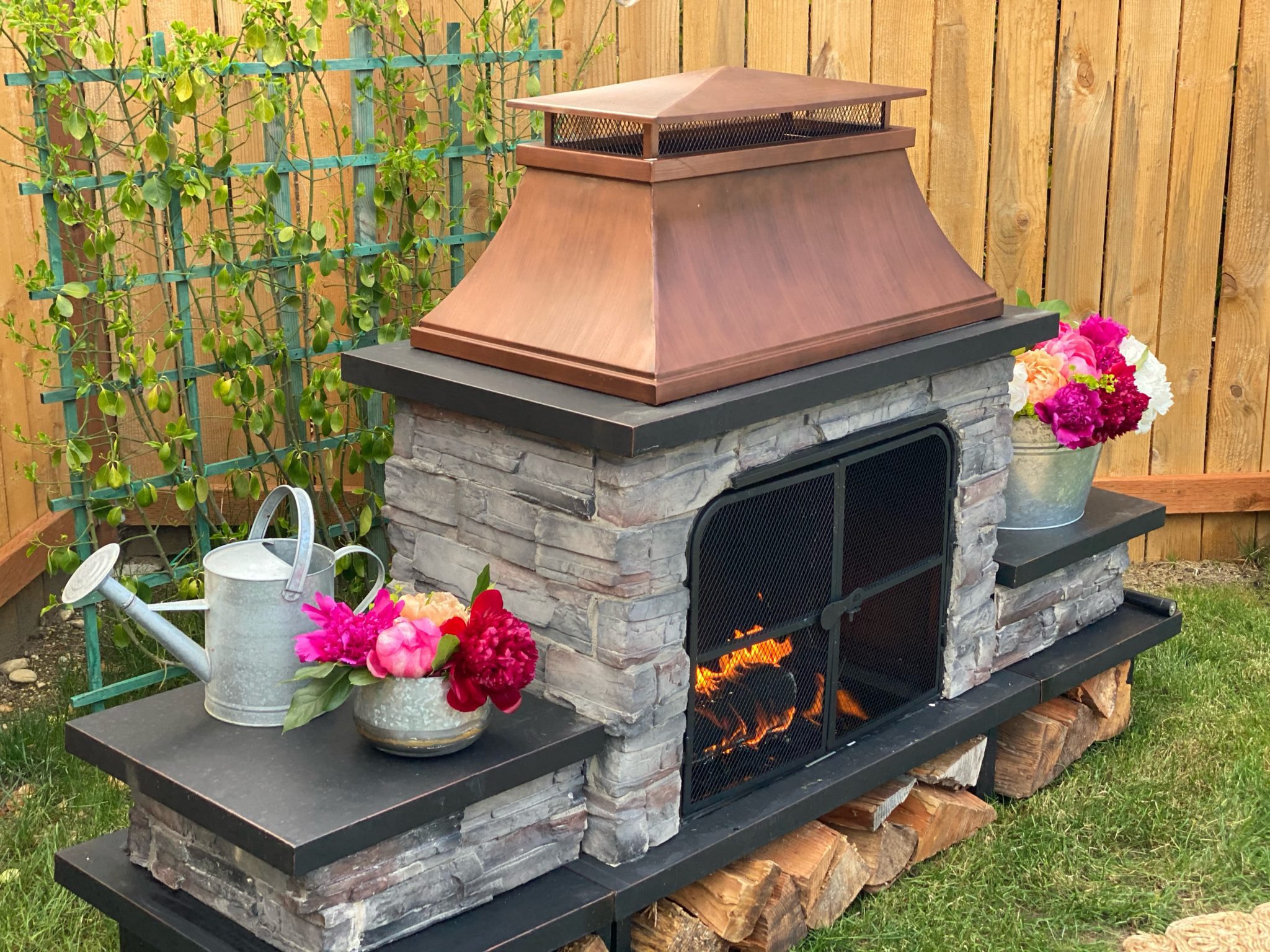 EASY Outdoor Fireplace