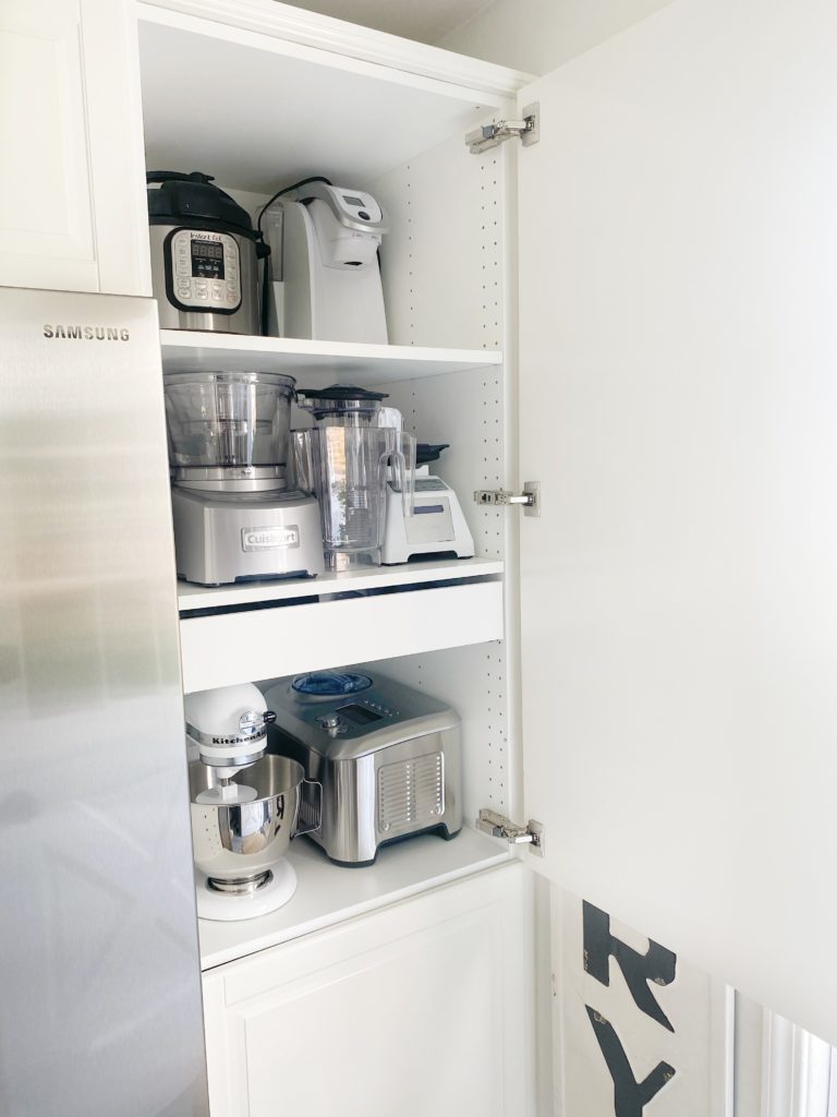 Small Kitchen Appliance Storage 