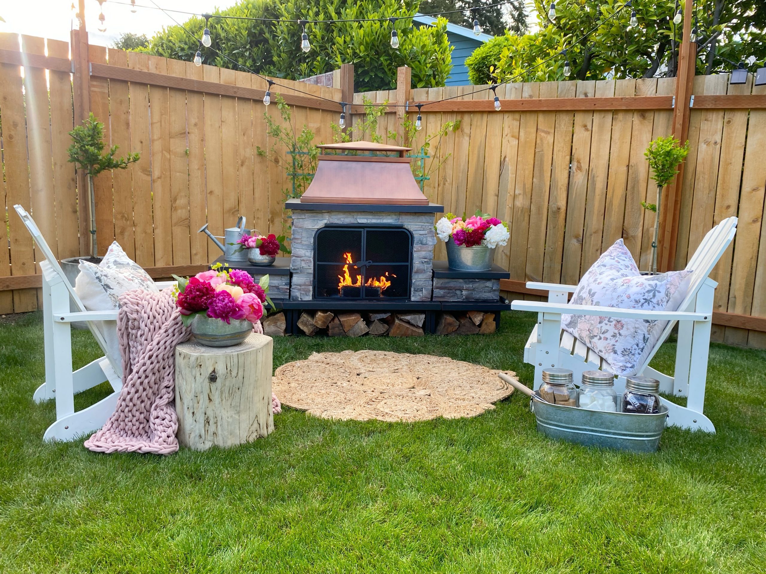 EASY Outdoor Fireplace