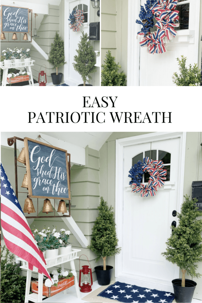 Easy Patriotic Wreath • Dreaming of Homemaking