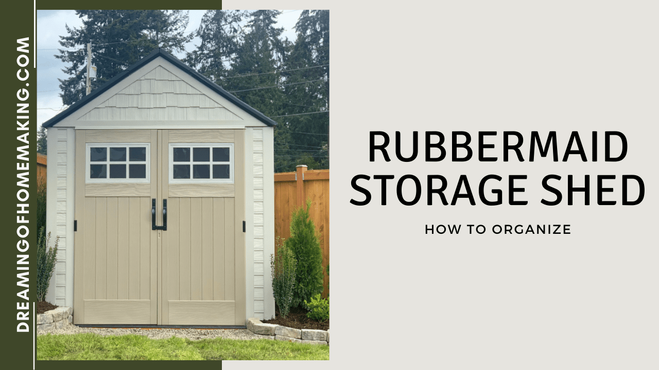 Organize : Rubbermaid Outdoor Storage Shed