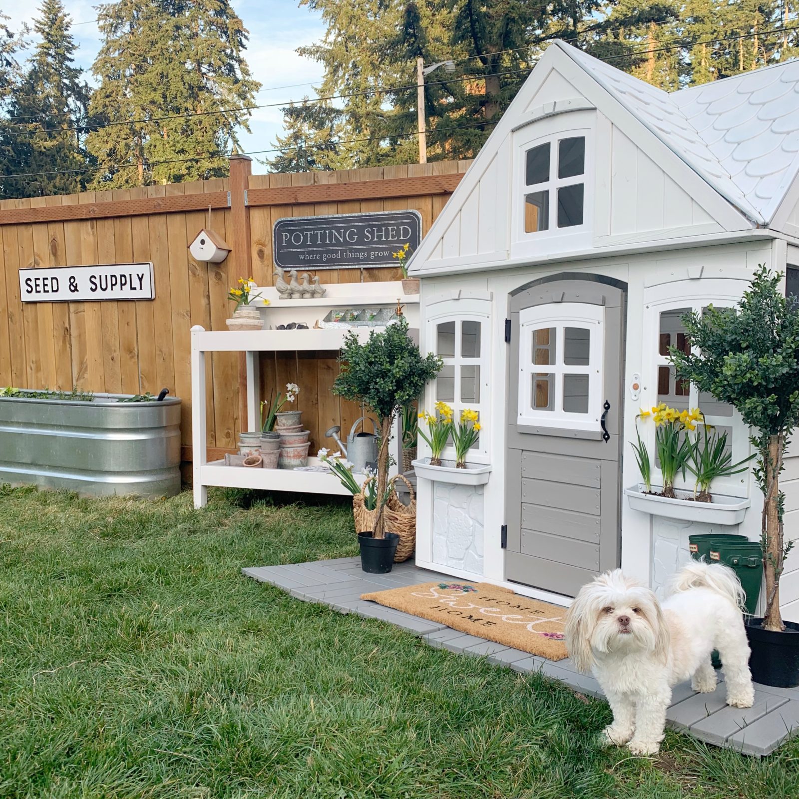 Playhouse Makeover How to Paint a Playhouse