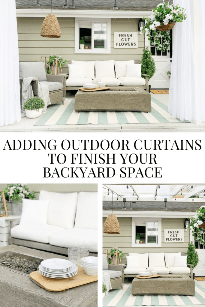 Adding Outdoor Curtains To Finish Your Backyard Space • Dreaming of Homemaking