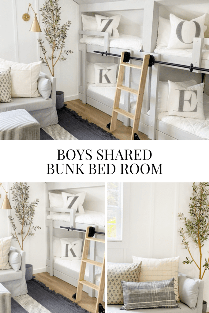 Boys Shared Bunk Bed Room • Dreaming of Homemaking