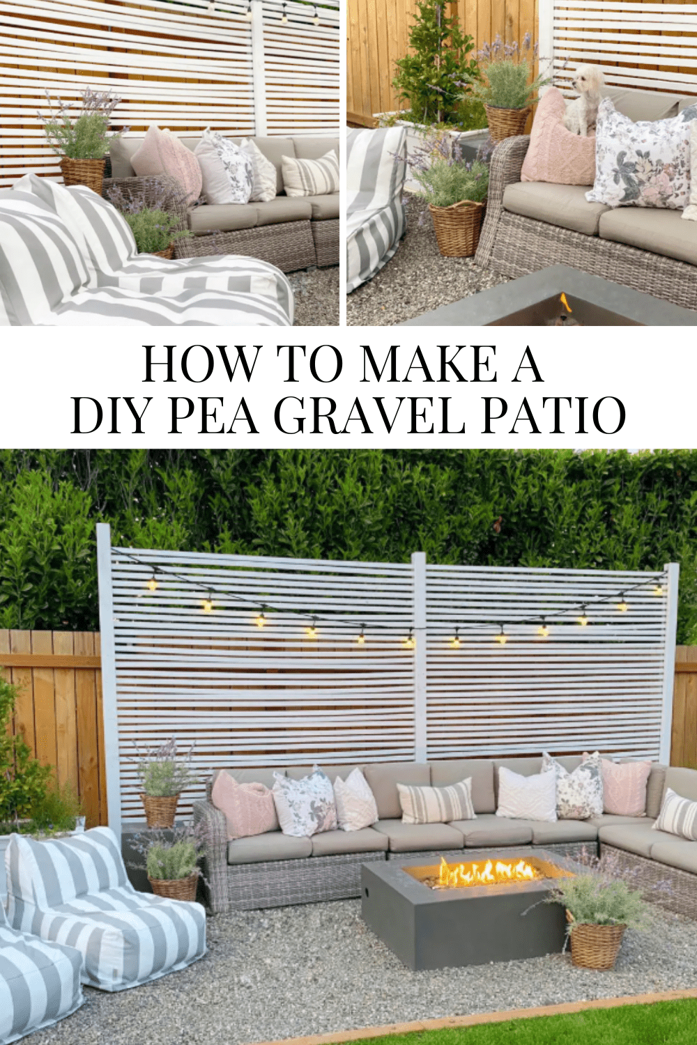 How To Make A DIY Pea Gravel Patio