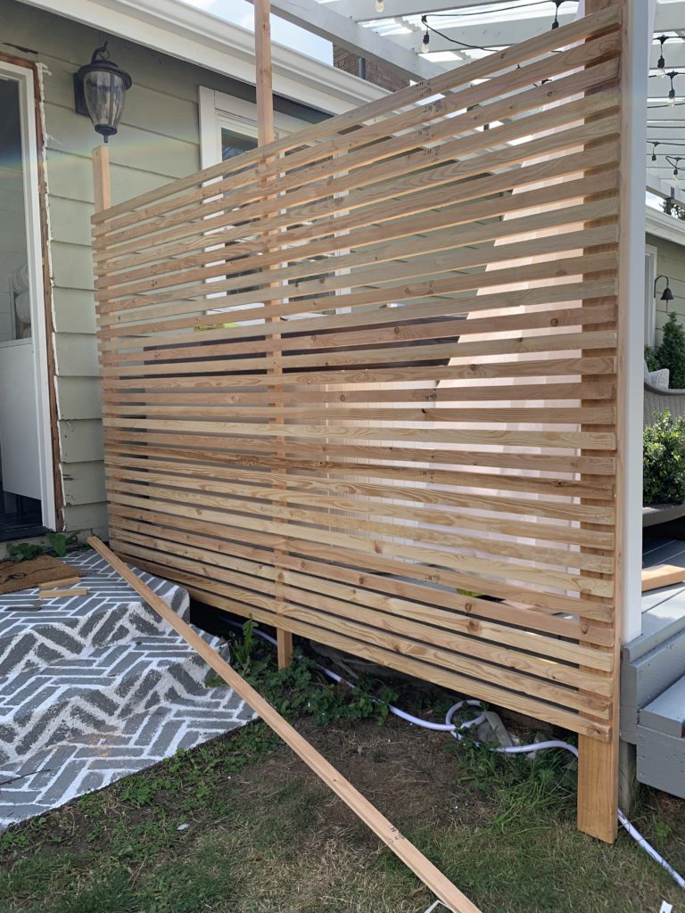 How to Build a DIY Cedar Privacy Screen