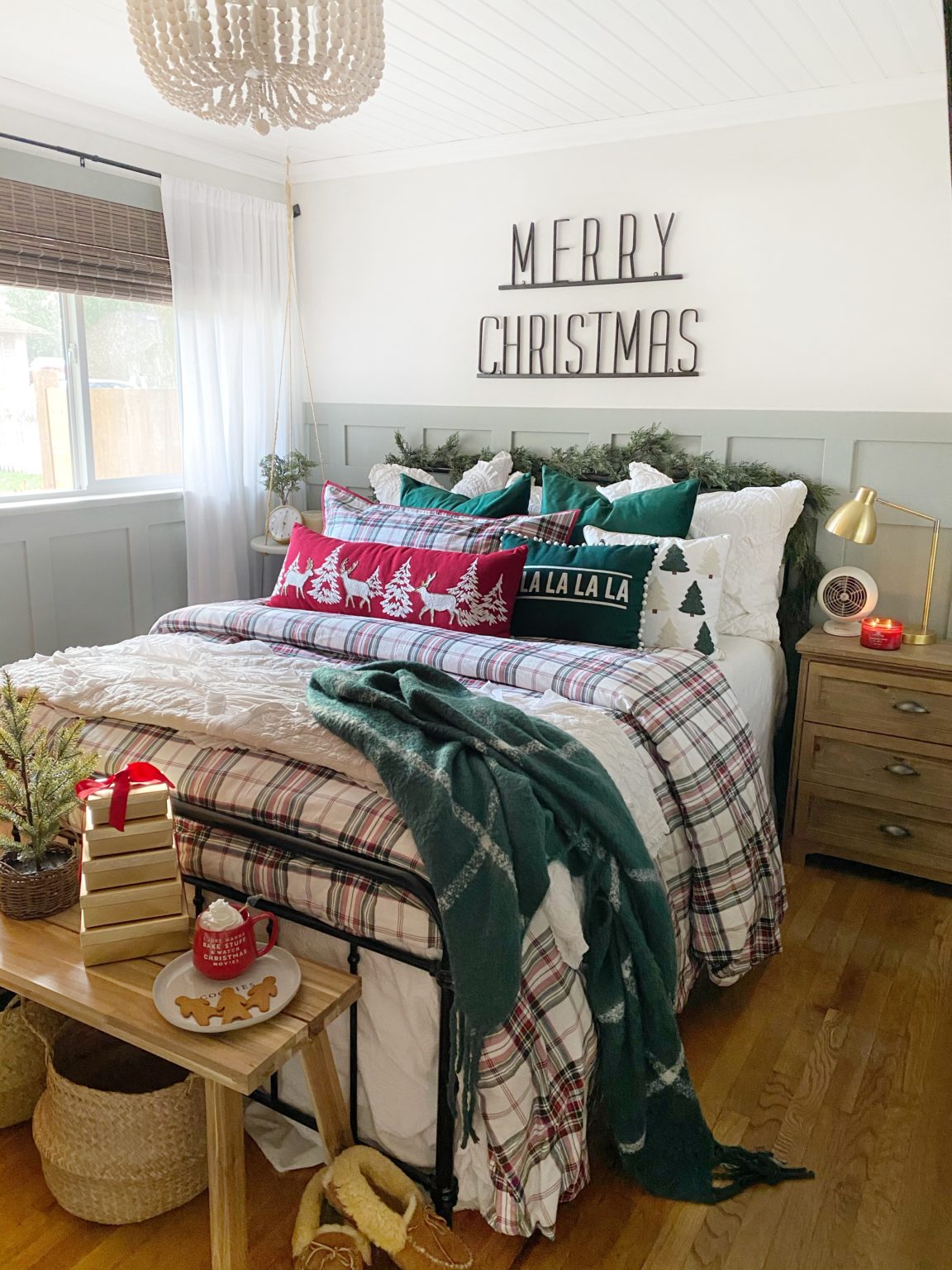 Cozy Christmas Bedroom