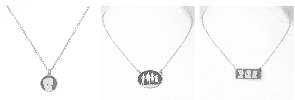 Silhouette Necklace Child Silhouette Custom Children's Silhouette Portrait  Jewelry Keepsake Mom Neck | Silhouette necklace, Portrait jewelry, Keepsake  jewelry