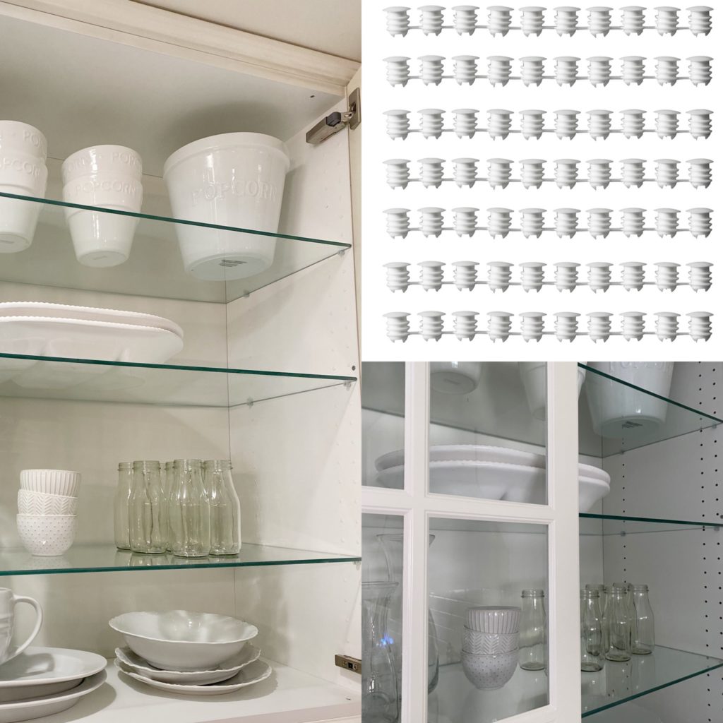 Ikea glass shelves for kitchen deals cabinets