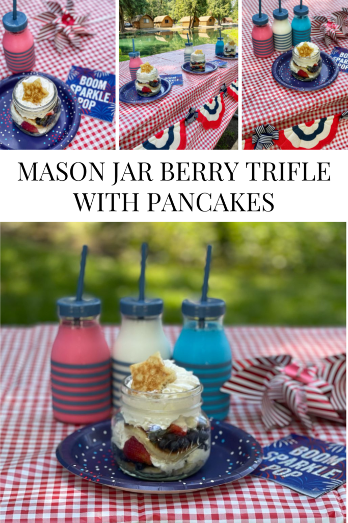 Mason Jar Berry Trifle With Pancakes • Dreaming of Homemaking