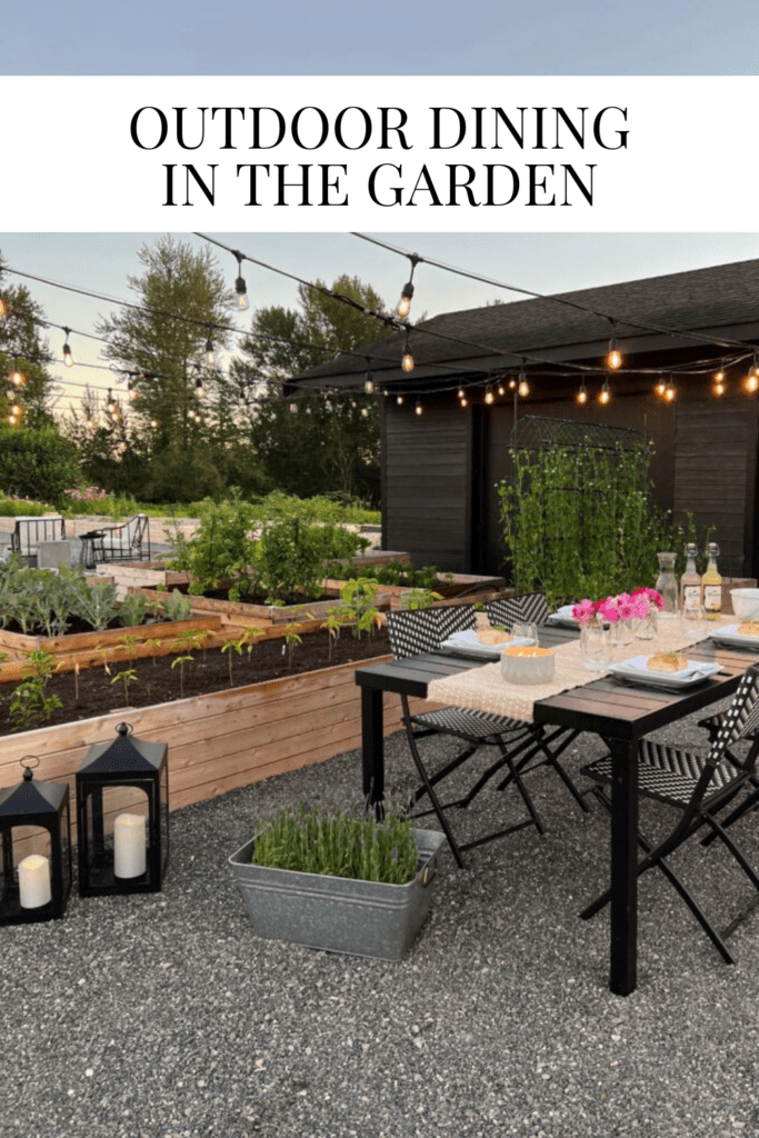 Outdoor Dining in the Garden • Dreaming of Homemaking