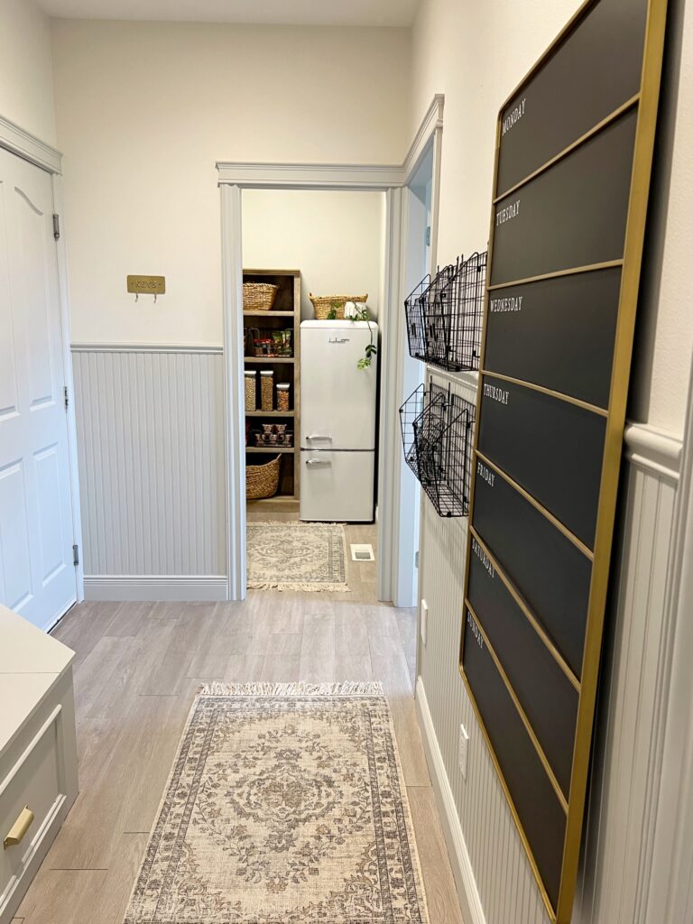 Hidden Mudroom Drying Rack