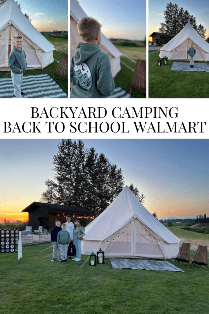 Backyard Camping Back to School Walmart • Dreaming of Homemaking