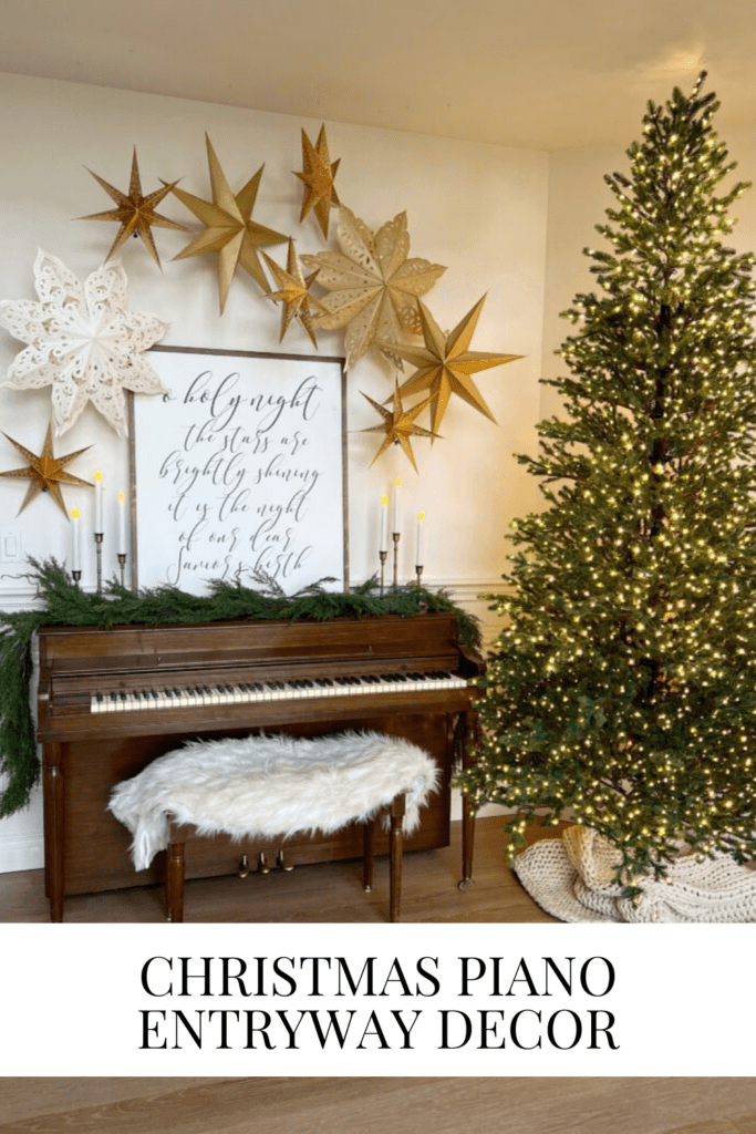 Christmas Piano - Entry Way Decor • Dreaming of Homemaking