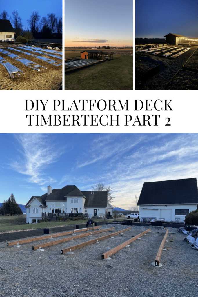 DIY Platform Deck - TimberTech Part 2 • Dreaming of Homemaking