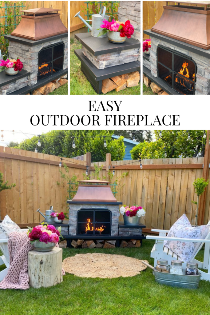 Easy Outdoor Fireplace • Dreaming of Homemaking