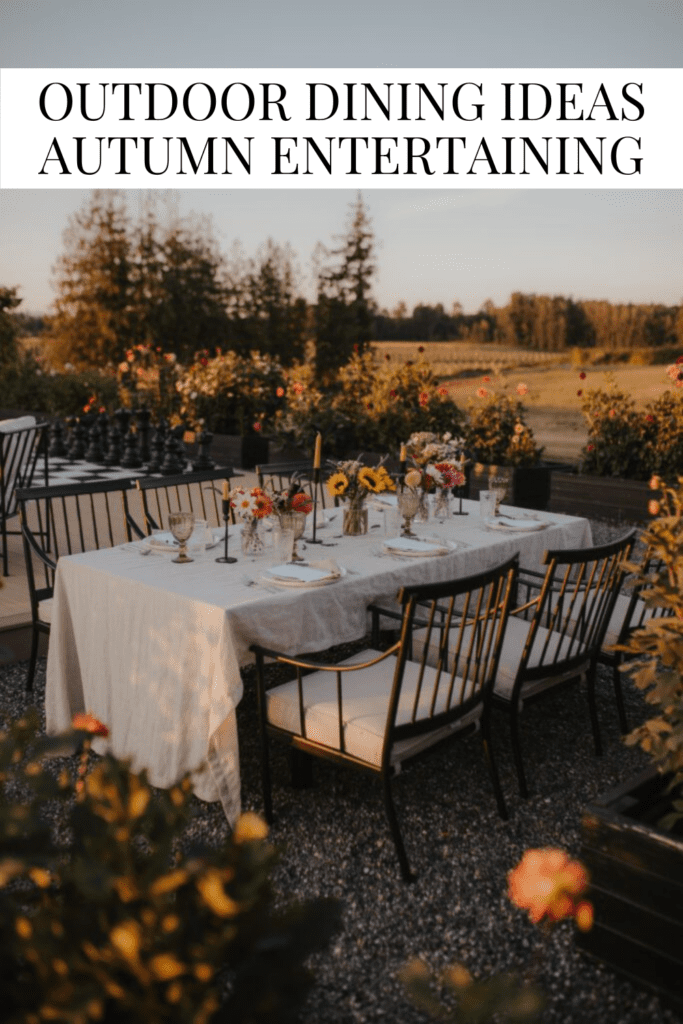 Outdoor Dining Ideas - Autumn Entertaining